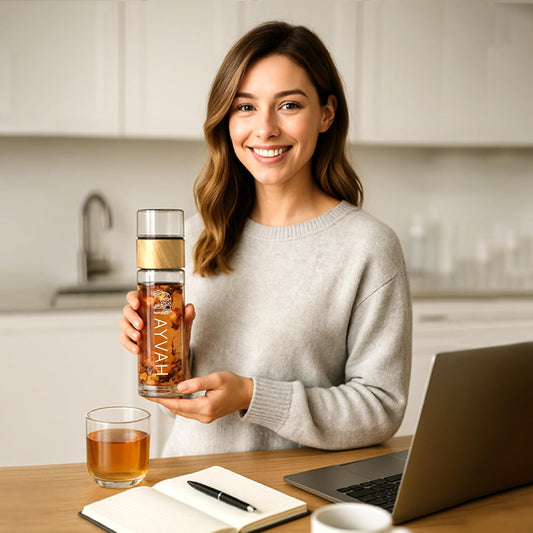 Stilvolle Tee-Flasche für unterwegs